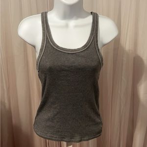 AE- Grey Ribbed Tank top